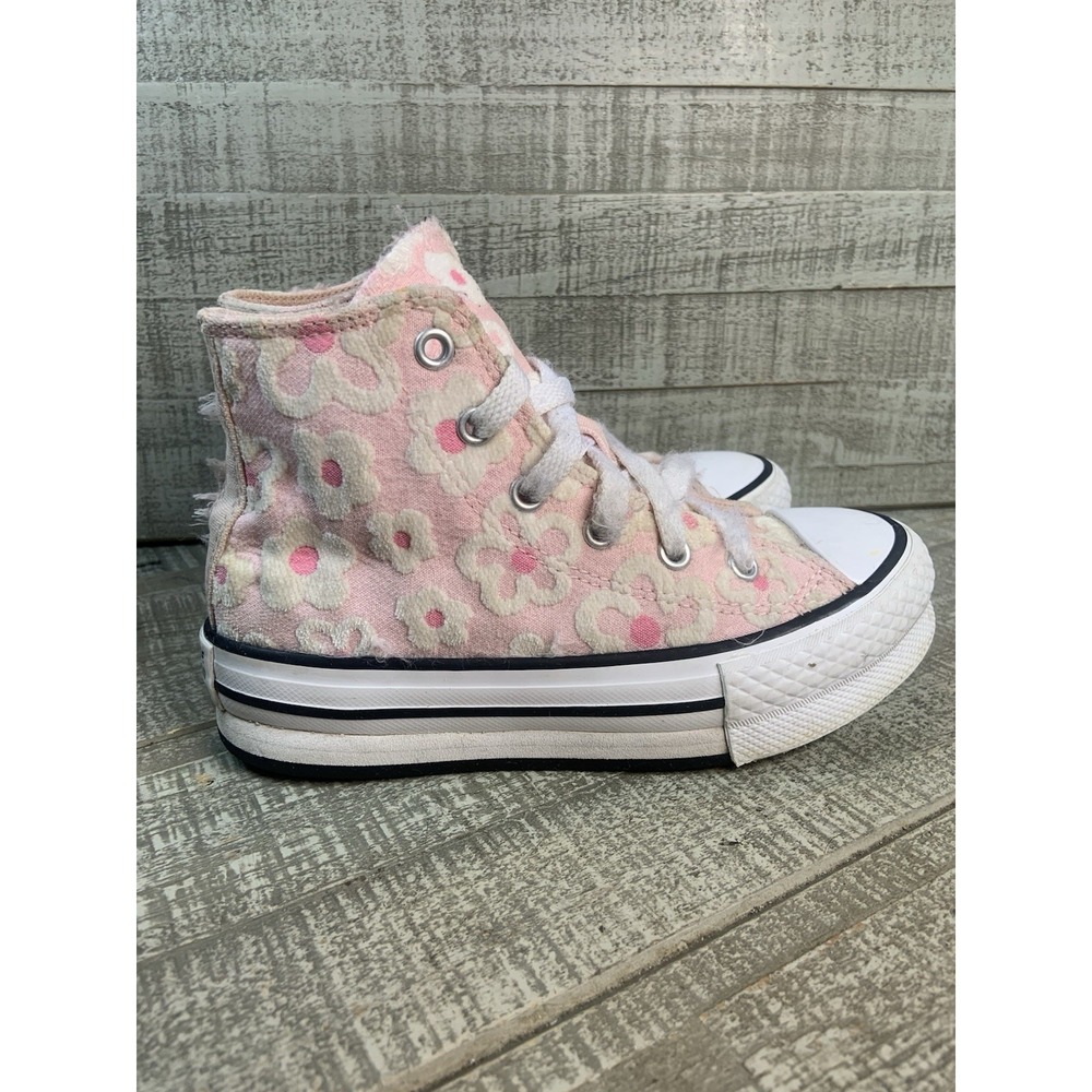 Converse Chuck Taylor All Star Platform Daisy Sneakers Girl Youth Size 13 Shoes